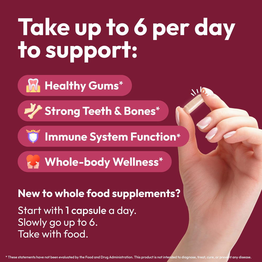Strong Jaw Gum Restore label—clear ingredients for informed gum care decisions.