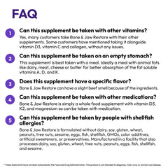 Strong Jaw ingredient chart showcases vitamin blend and minerals.