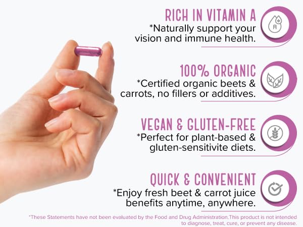 Strong Organics Beet Carrot Juice Caps raw powder signals cold-pressed quality