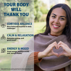 StrongVit ash­wagandha and magnesium complex highlights calming ingredients