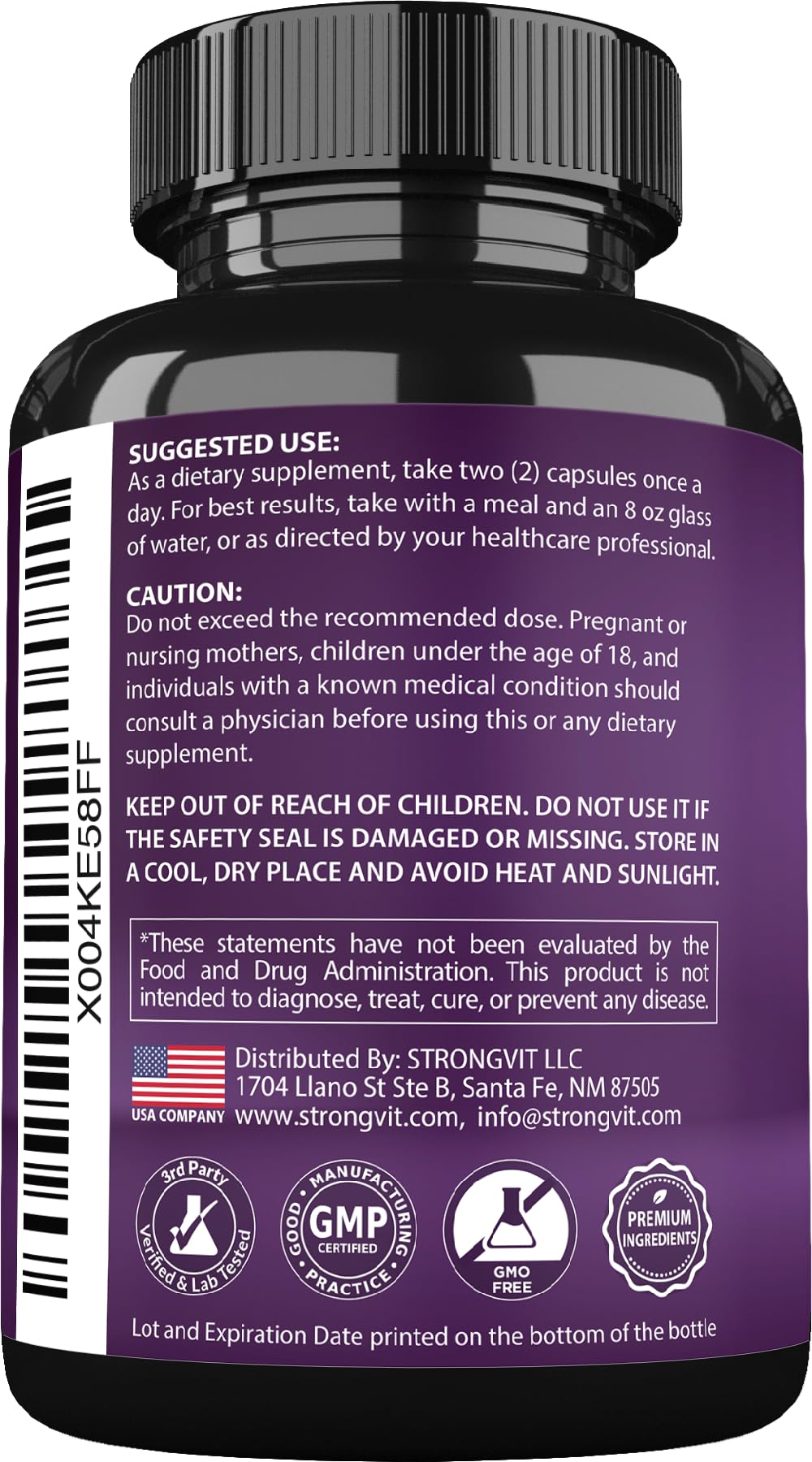 Open bottle with colorful ingredients illustrating natural extracts