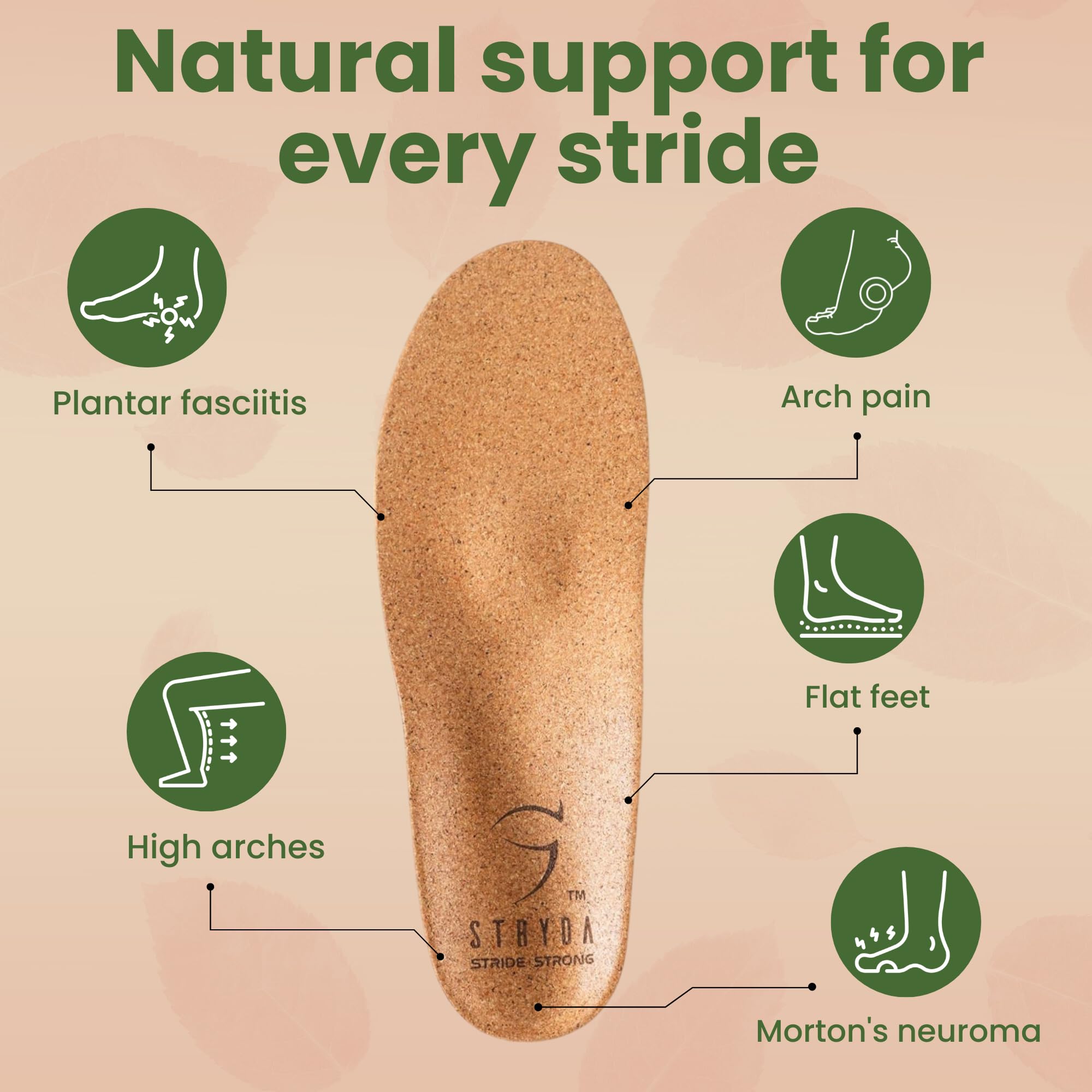 STRYDA barefoot-friendly design demonstrates flexible support for natural gait.