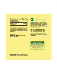 No artificial colors or flavors on calcium citrate label