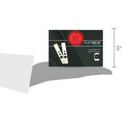 STS Home Platinum test strip close-up highlighting precise sampling tip.