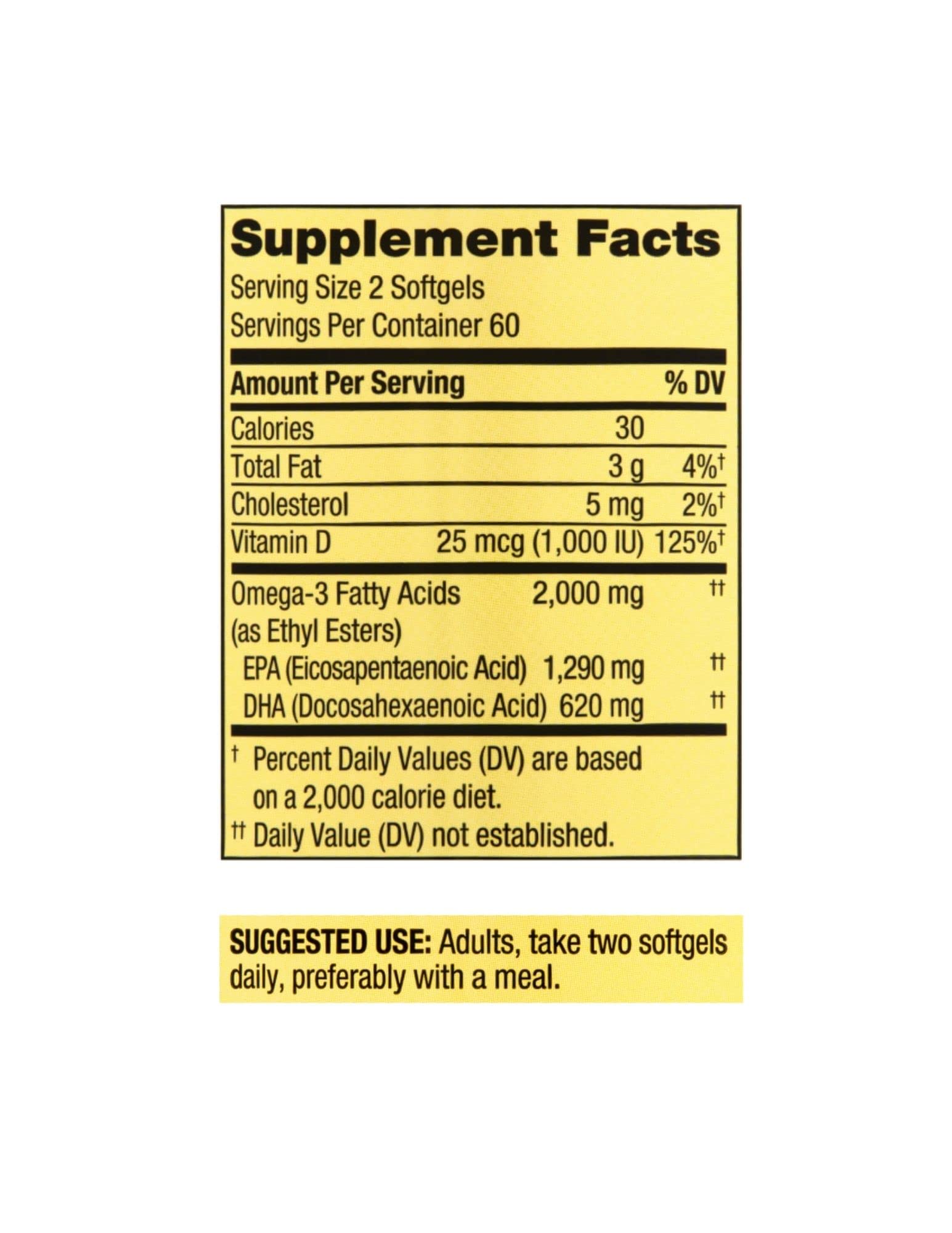 STS Home purified fish oil Omega-3 highlights quality ingredients.