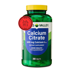 STS Home Spring Valley Calcium Citrate bottle promotes bone health