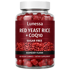 SUBMETIC Lunessa red yeast rice bottle, vegan non-GMO formula for daily wellness.