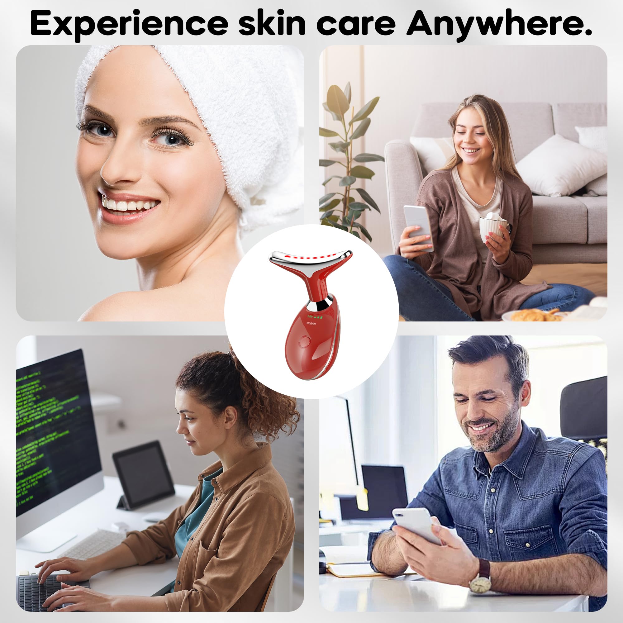 Suenohyu massager ergonomic, non-slip handle ensures secure grip during use.