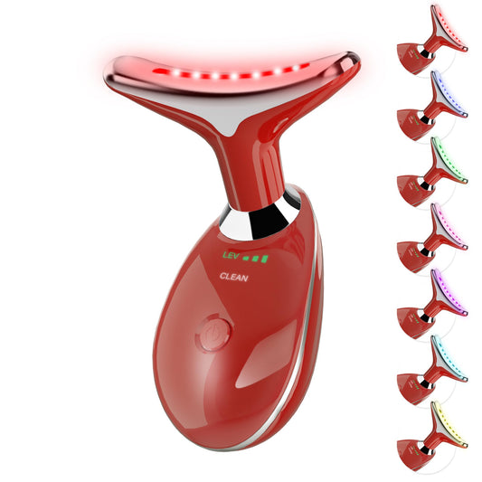 Suenohyu facial massager with dolphin design offers portable, on-the-go skincare.