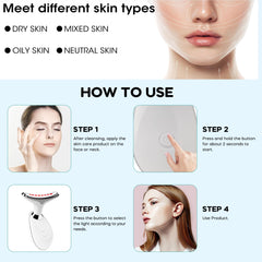 Suenohyu red-light facial wand side view showing portable design for home care