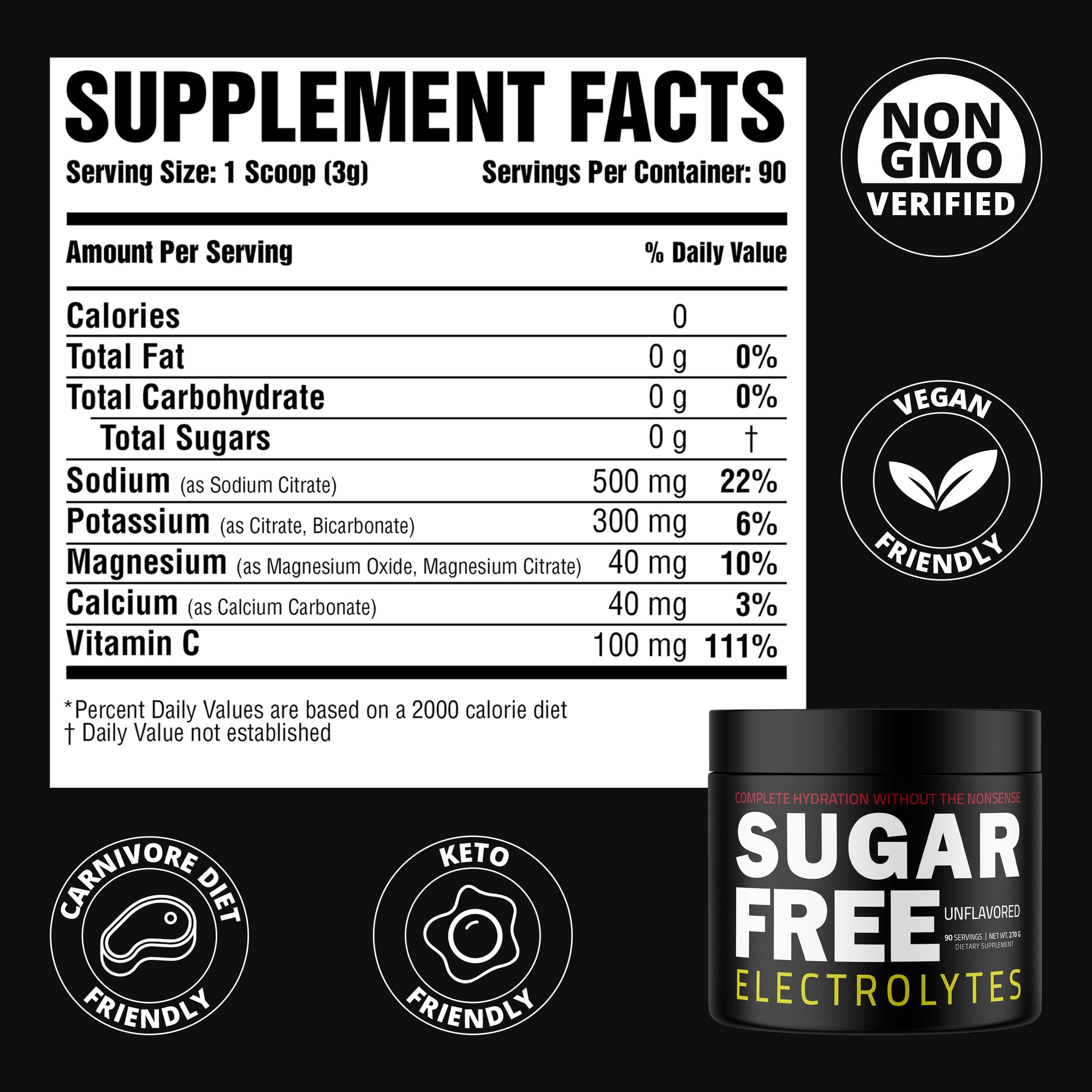 Sugar Free Electrolytes bottle and glass on a gym bench for on-the-go hydration.