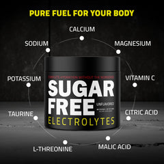 Sugar Free Electrolytes vegan and gluten-free drink ready for daily hydration.