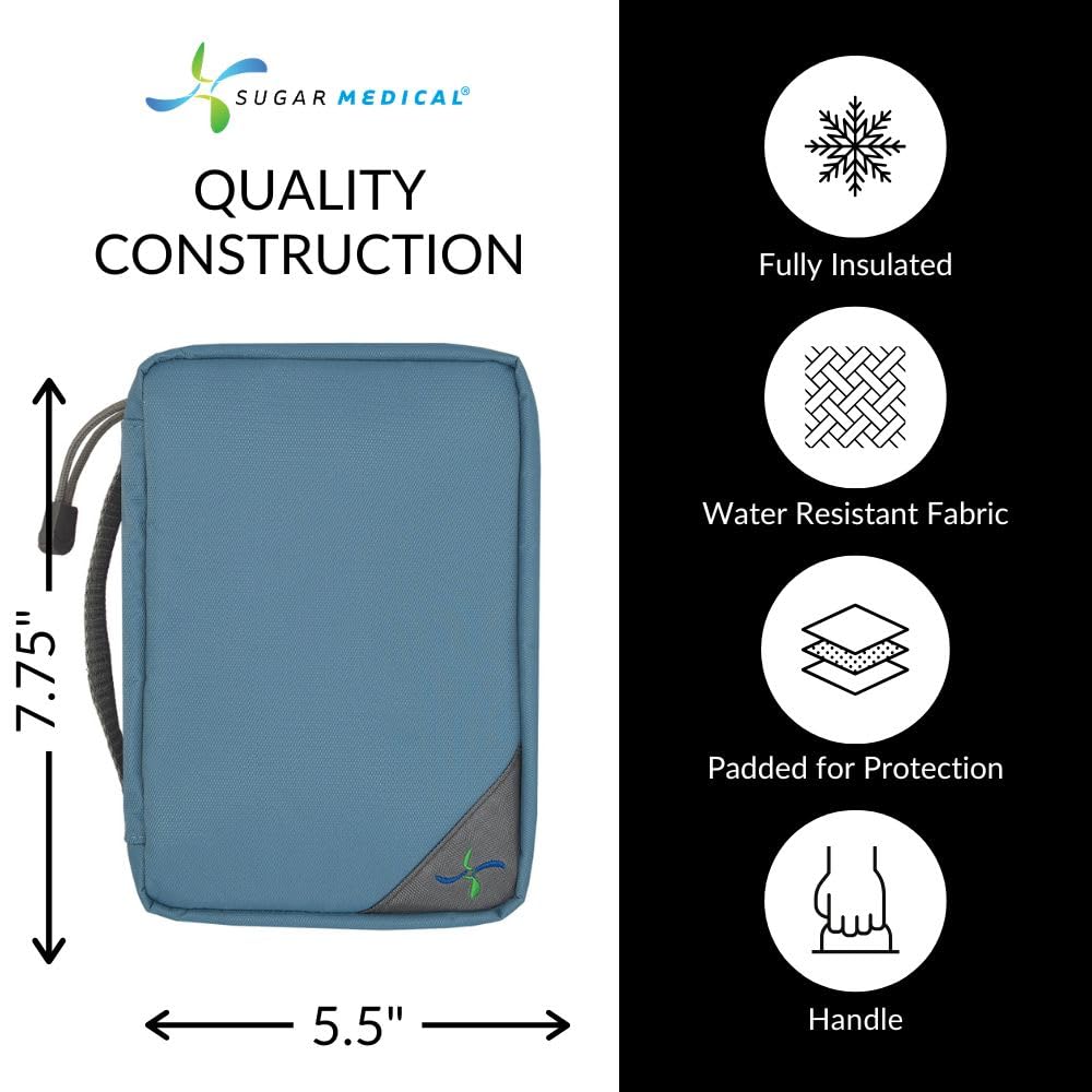 Sugar Medical organizer dimensions 8W x 5.5H x 2.5D for ample storage