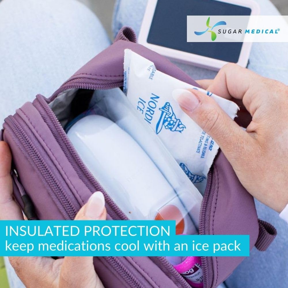 Sugar Medical test strip trash cubby helps keep waste discreet while traveling