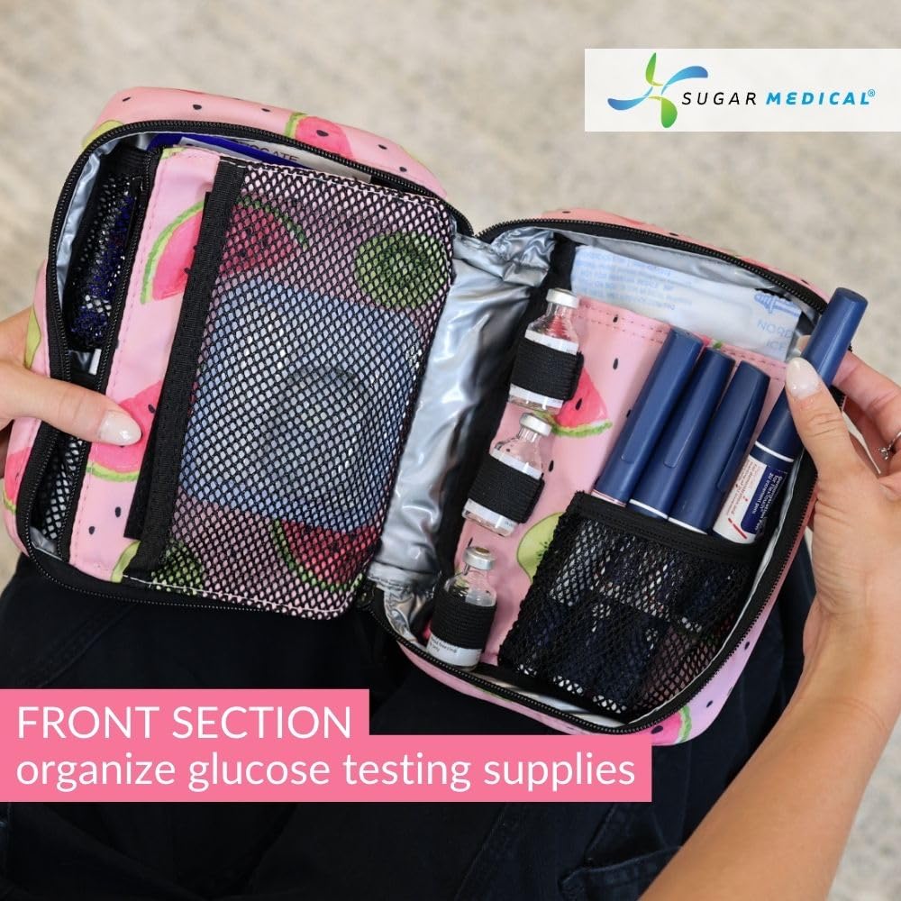 Sugar Medical insulated cooling pocket keeps insulin pens cooler during travel.
