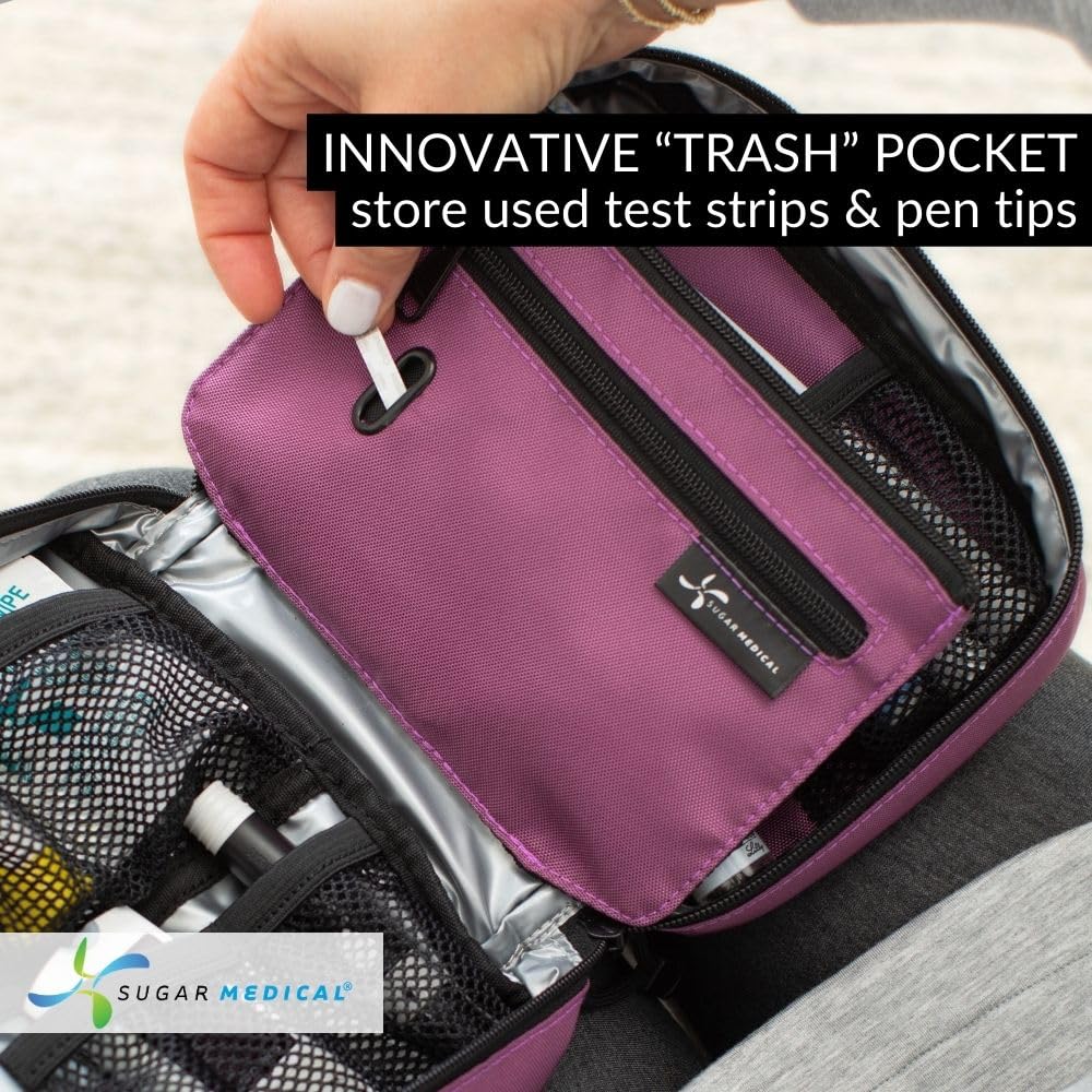 Sugar Medical Insulated Diabetes Organizer TSA-approved travel bag