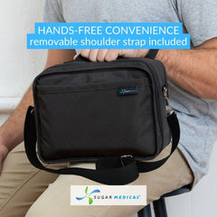 Sugar Medical bag on a travel-ready surface showing resilience.