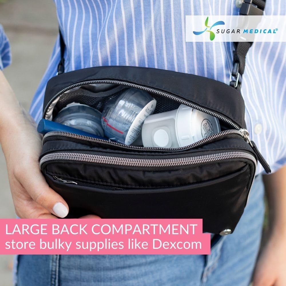 Insulated rear panel of Sugar Medical bag protecting temperature-sensitive items