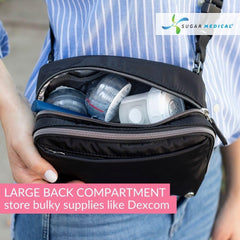 Insulated rear panel of Sugar Medical bag protecting temperature-sensitive items
