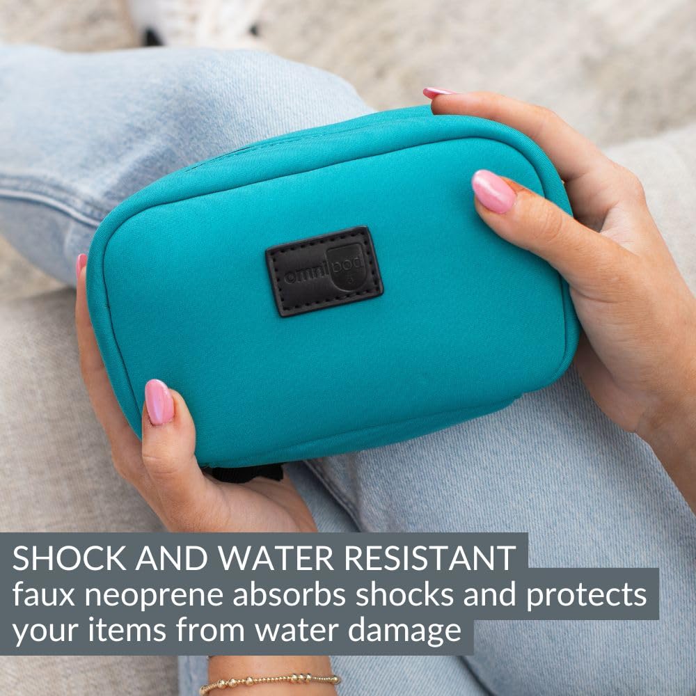 Sugar Medical Omnipod Metro case teal color complements everyday gear and style.