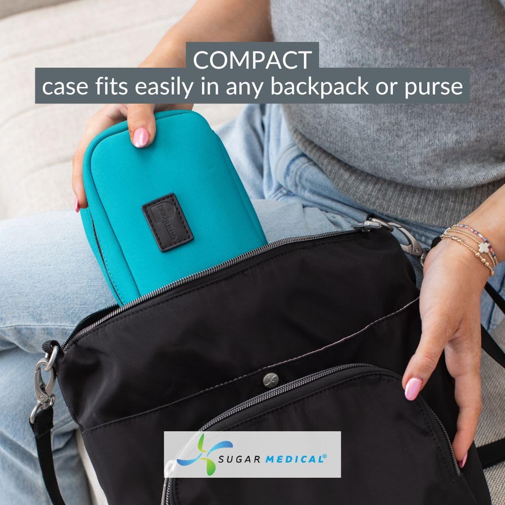 Sugar Medical Omnipod Metro case fits Omnipod Controller for all-in-one carrying.