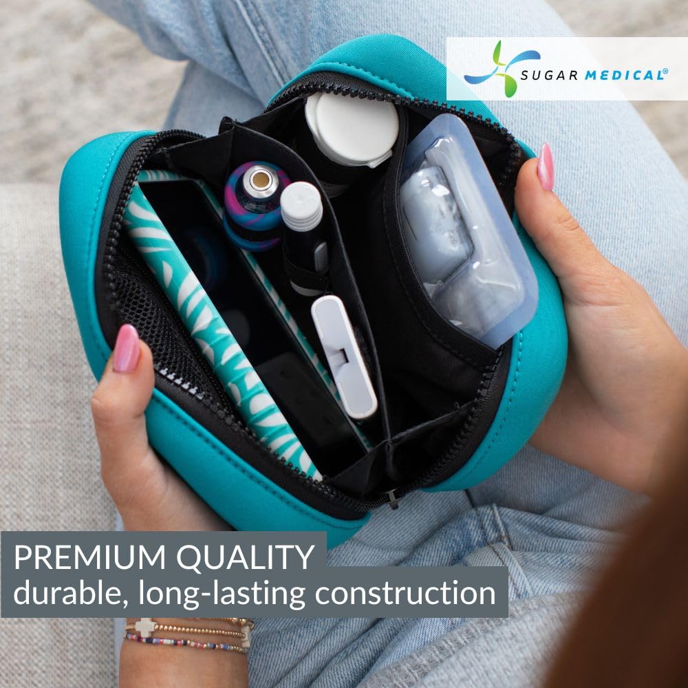 Sugar Medical Omnipod Metro case compact design fits bags and purses seamlessly.