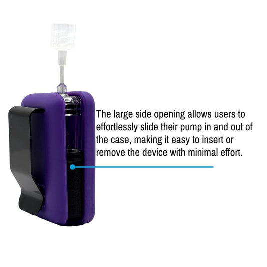 Sugar Medical Tandem Mobi EZ-to-Charge Clip charging through case for continuous power.