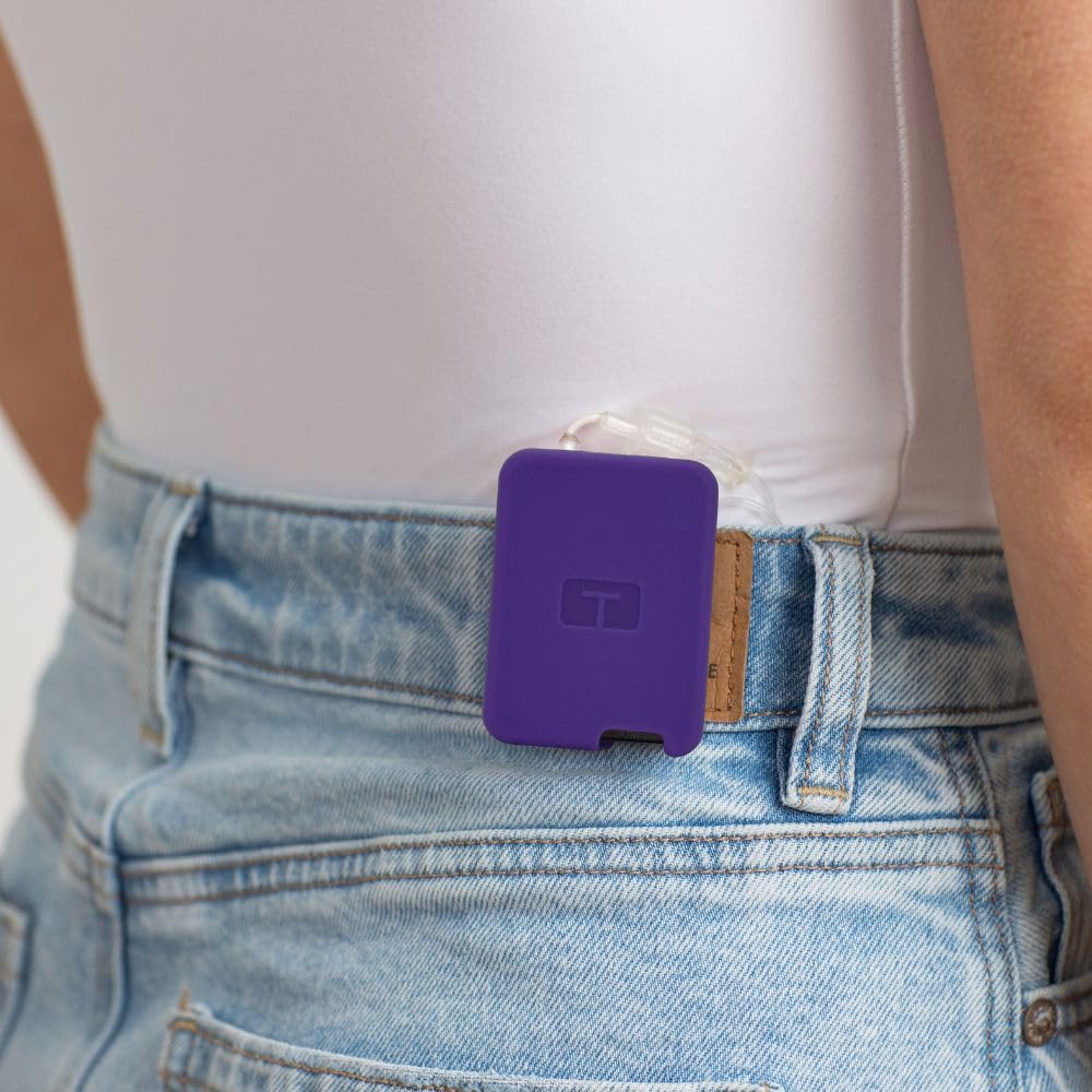 Sugar Medical Tandem Mobi EZ-to-Charge Clip heavy-duty stainless steel clip keeps pump secure.