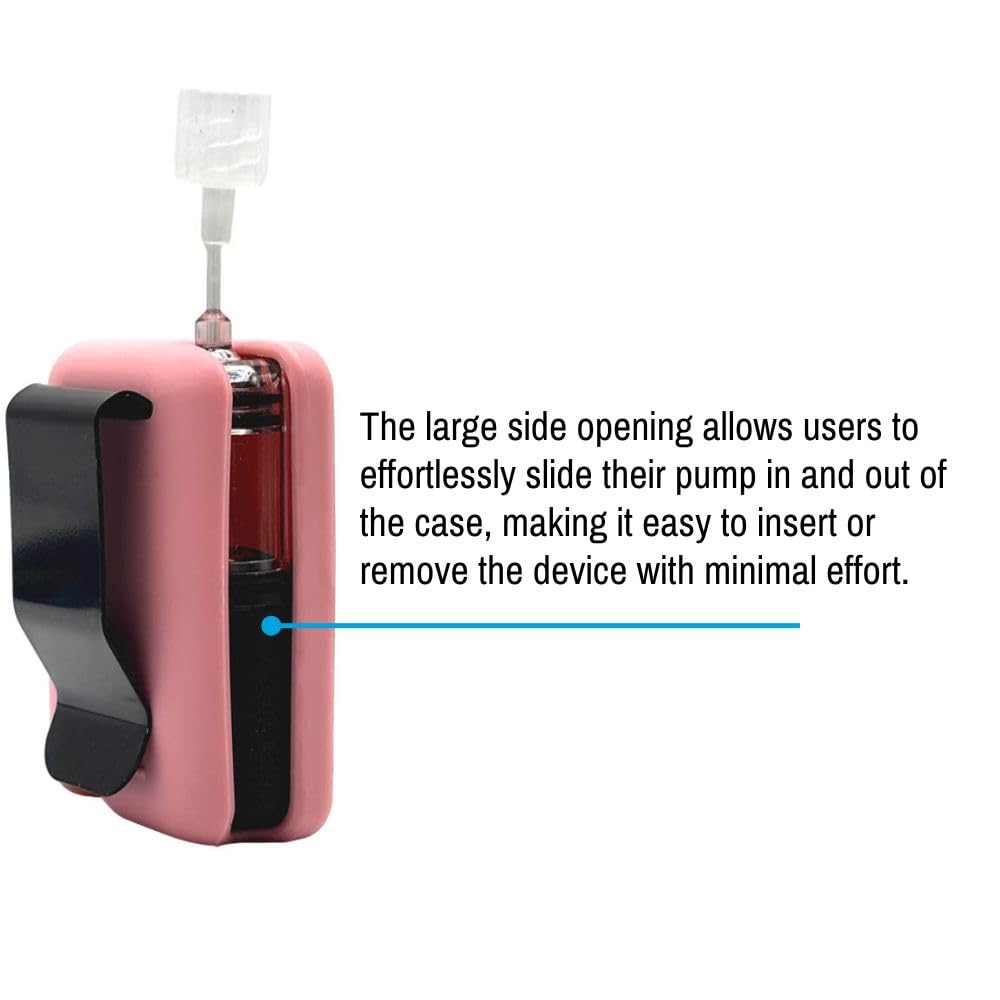 Sugar Medical Tandem Mobi EZ-to-Charge Clip full privacy coverage protects pump from bumps.