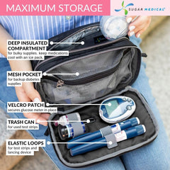 Waist-to-crossbody conversion feature of Sugar Medical bag for flexible wear