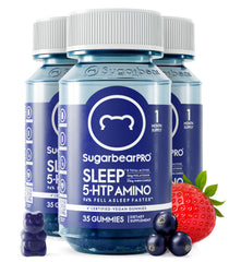 SugarBearHair Sleep Gummy bottle for a calm bedtime routine
