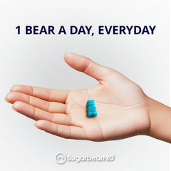 SugarBearPro gummy texture closeup conveys soft chew and enjoyable experience