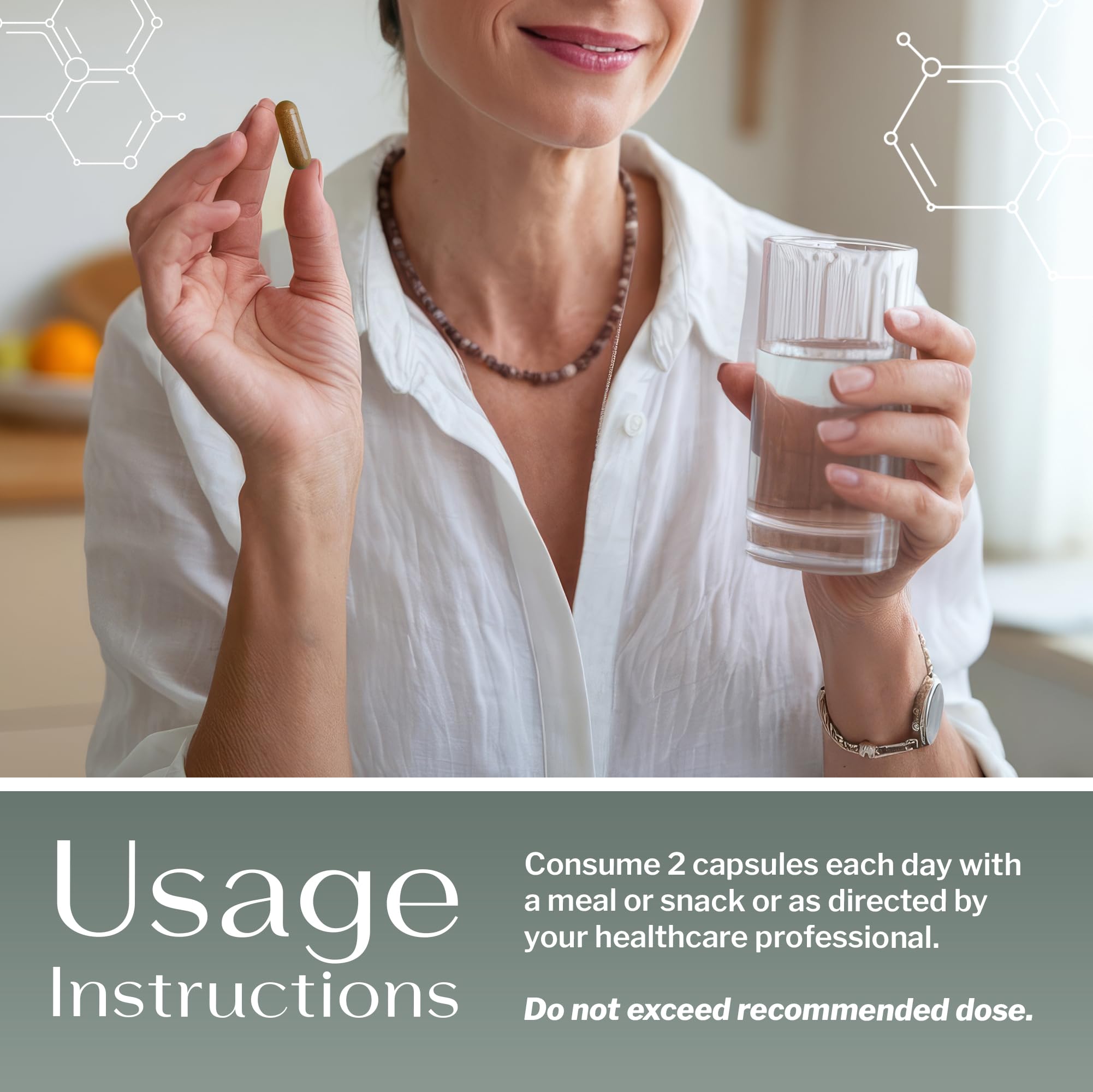 SugarMD GLUXION capsules closeup emphasizing triple-strength potency for steady energy.