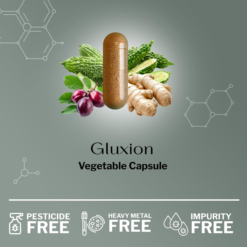 SugarMD GLUXION dosing spoon display indicating convenient daily serving.