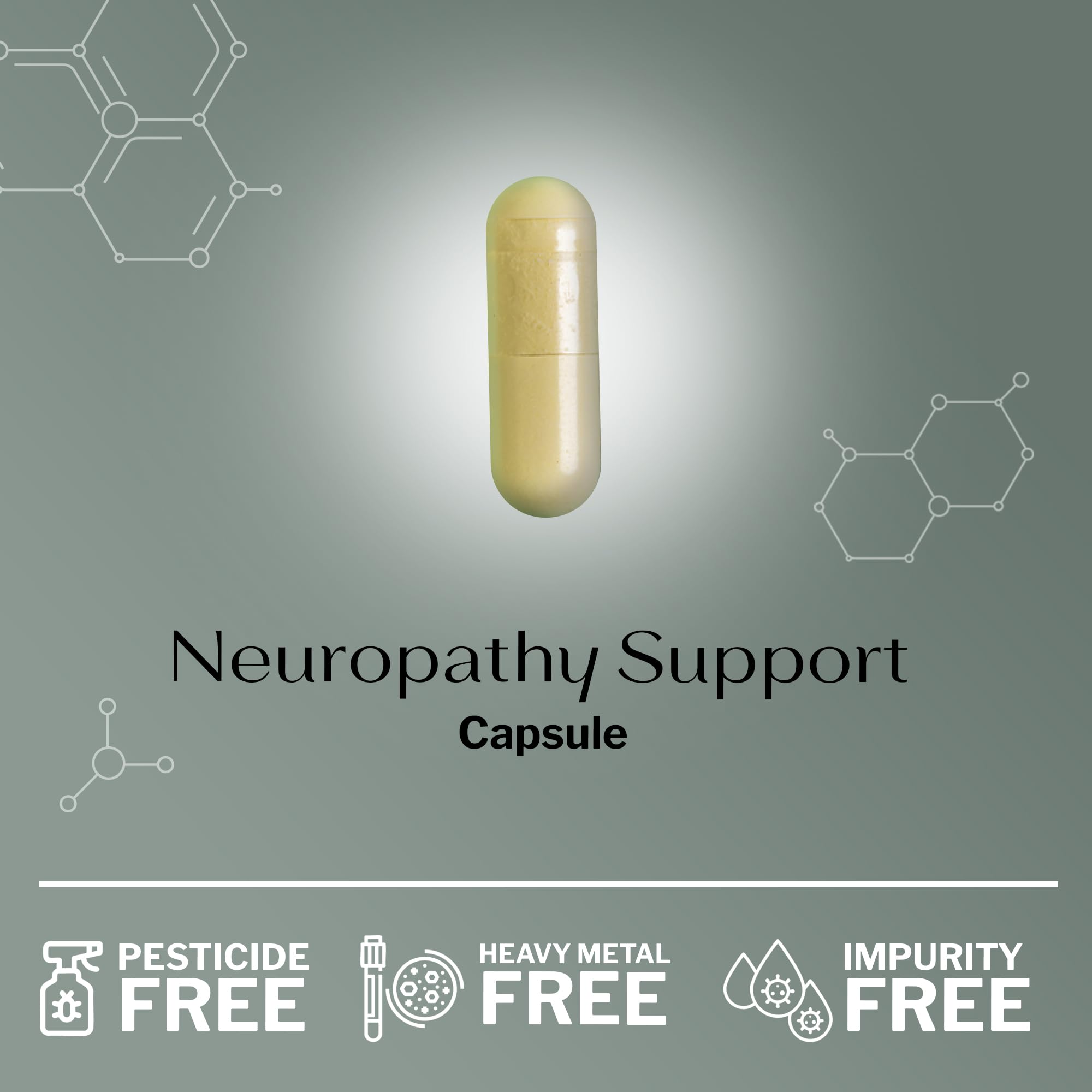 SugarMD Neuropathy vegan non-GMO allergy-free label underscores purity.