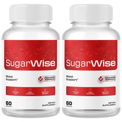 SugarWise balance bottle pour shows all-natural capsules for daily wellness
