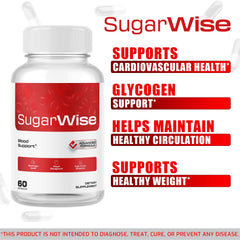 SugarWise 3-pack label close-up highlighting premium formula