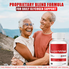SugarWise supplement packaging box shows all-natural ingredients