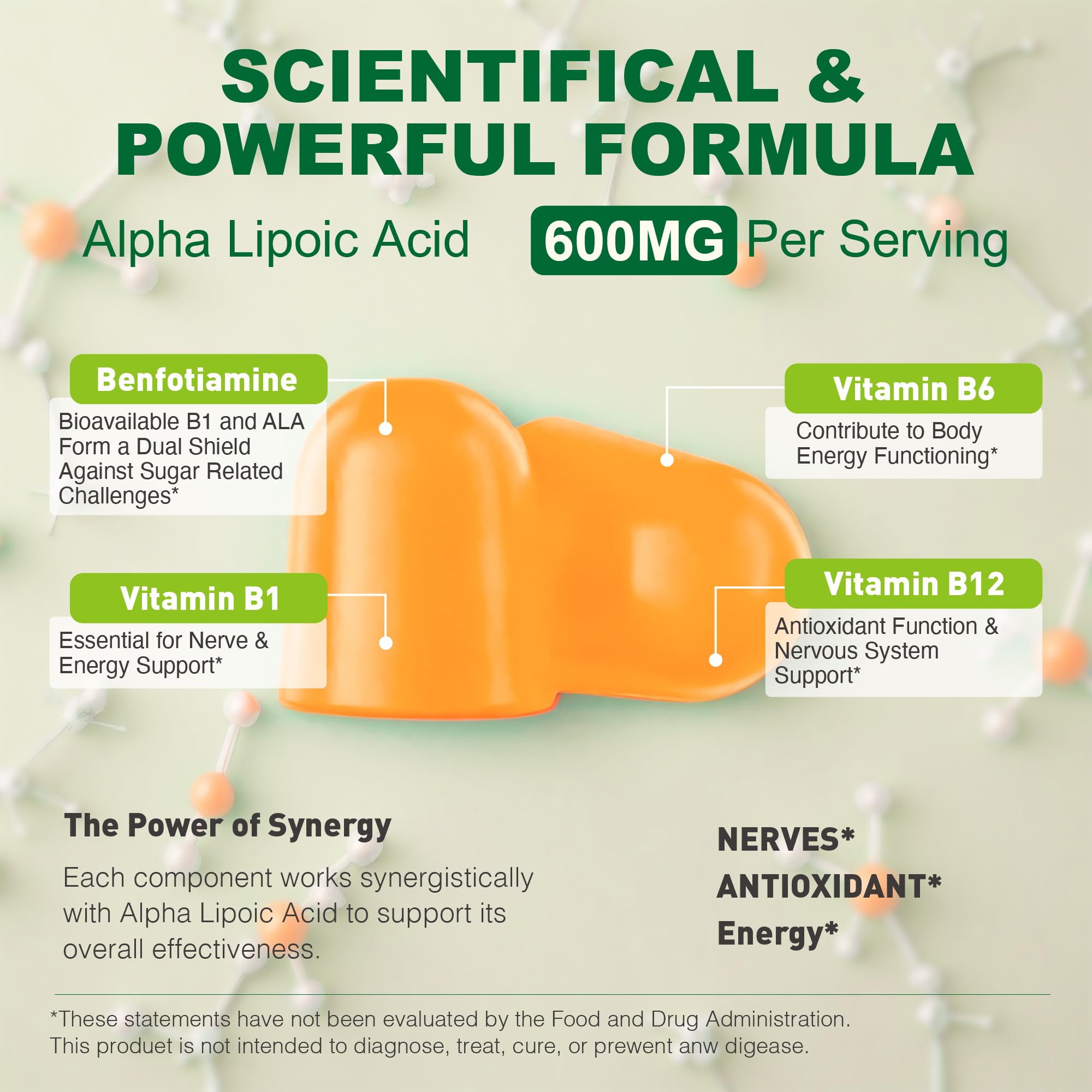 Clear label and packaging conveying quality and transparency.