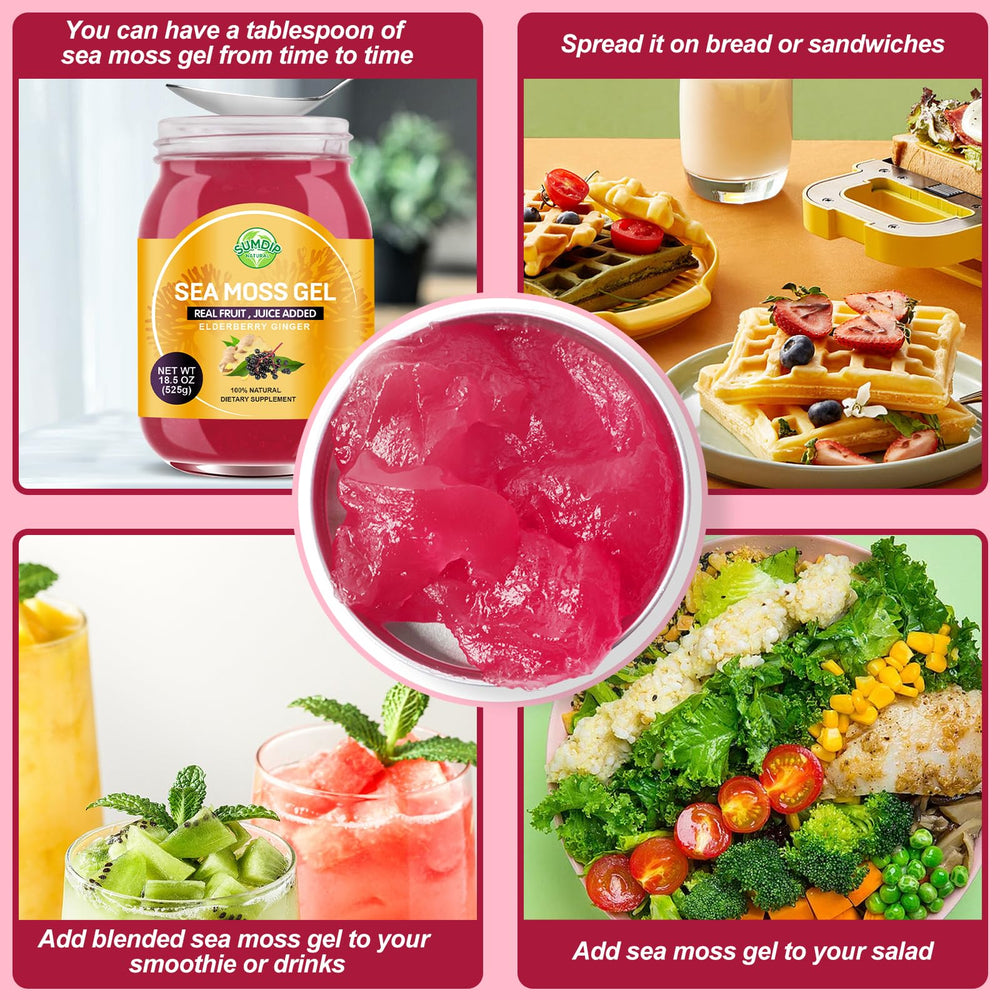 SumDIP Elderberry Ginger blend with gel spoon for easy dosing