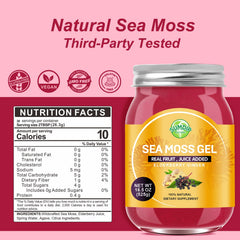 SumDIP Seamoss Gel inside bottle close-up for daily nourishment