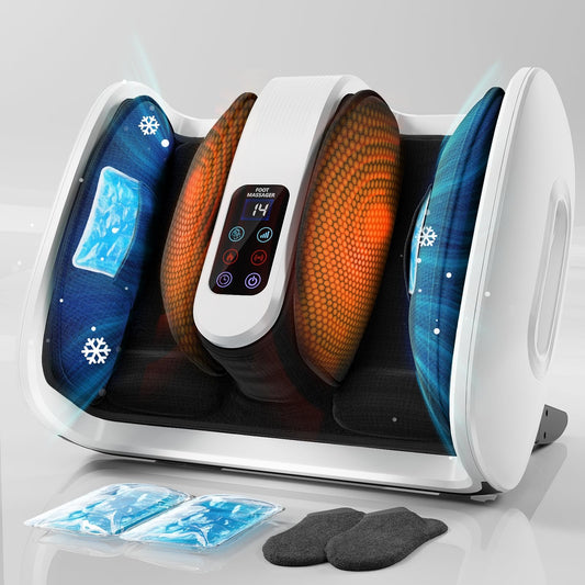SUMELL Shiatsu Foot Massager with heat packs for soothing tired feet after work