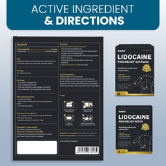 Sumifun 4% lidocaine patch packaging highlights simple, portable use.