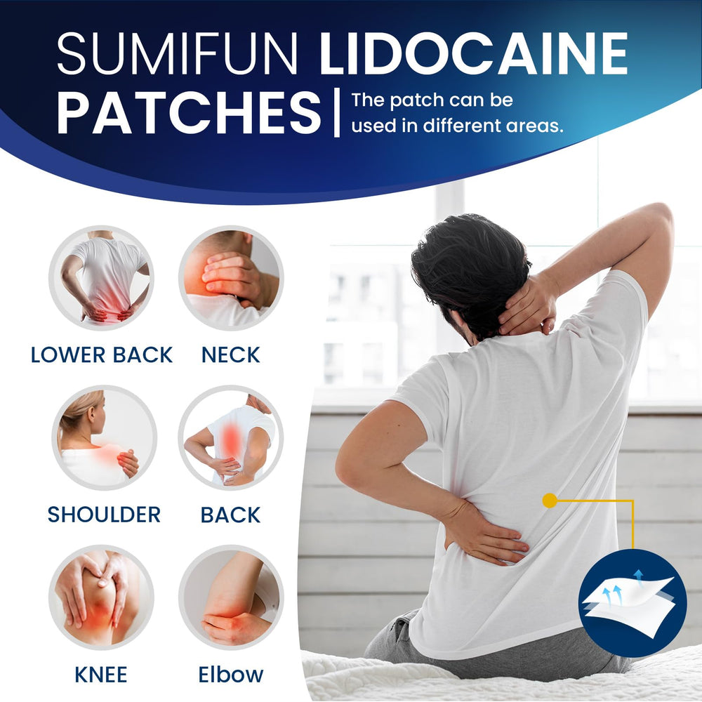 Sumifun knee patch provides steady numbing relief during activity.