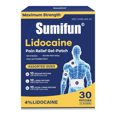 Sumifun 4% lidocaine patch XL back-coverage for broad muscle areas and comfort