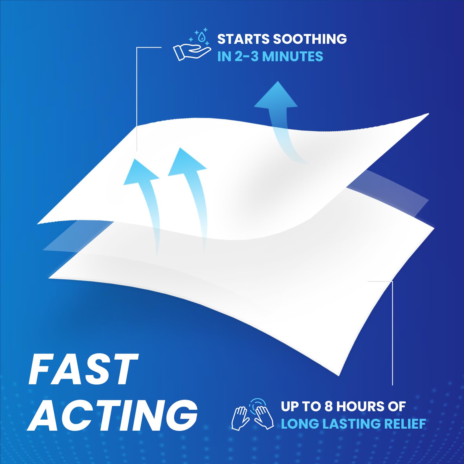Sumifun lidocaine patch on back shows flexible adhesion during activity