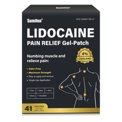 Sumifun Lidocaine Patch for back pain provides targeted relief on the lower back area.