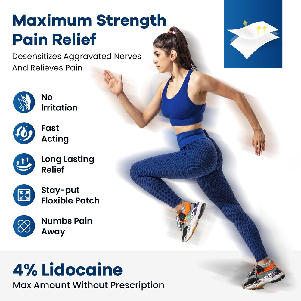 Sumifun lidocaine patch on neck area providing flexible comfort
