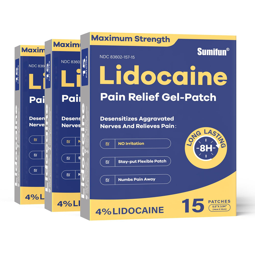 Sumifun lidocaine patches for back and shoulder provide fast, targeted relief.
