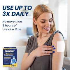 Sumifun lidocaine patch relieves ball-of-foot discomfort while staying firmly in place.